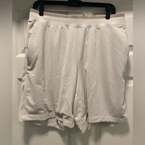 Lululemon Men’s Mesh, cream colored shorts 
Size Large
New, no tag, never worn.